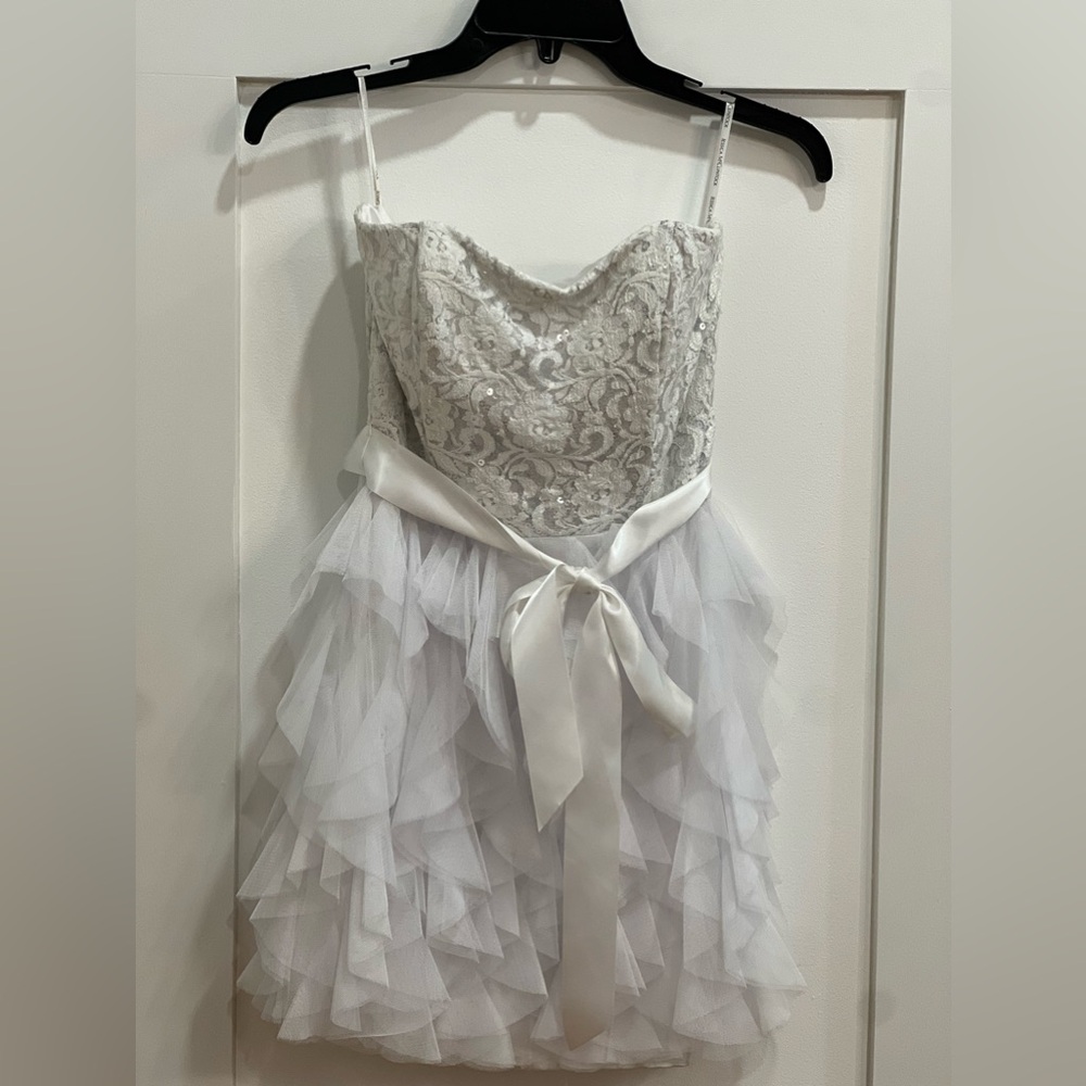 Formal white dress tulle
